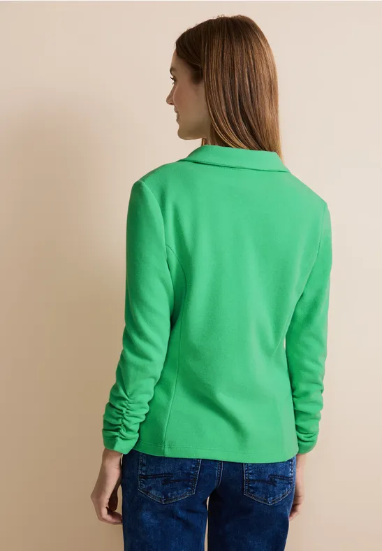 Basic Blazer mit Raffungen