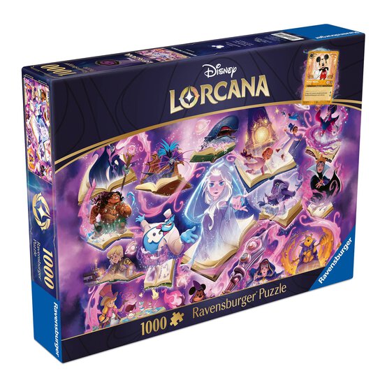 Disney Lorcana Glimmers of the Realm Amethyst Jigsaw Puzzle 1000 Pieces