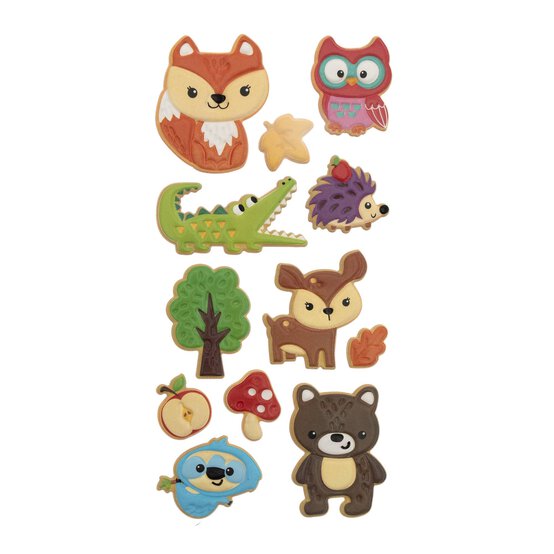 Forest Friends Puffy Stickers