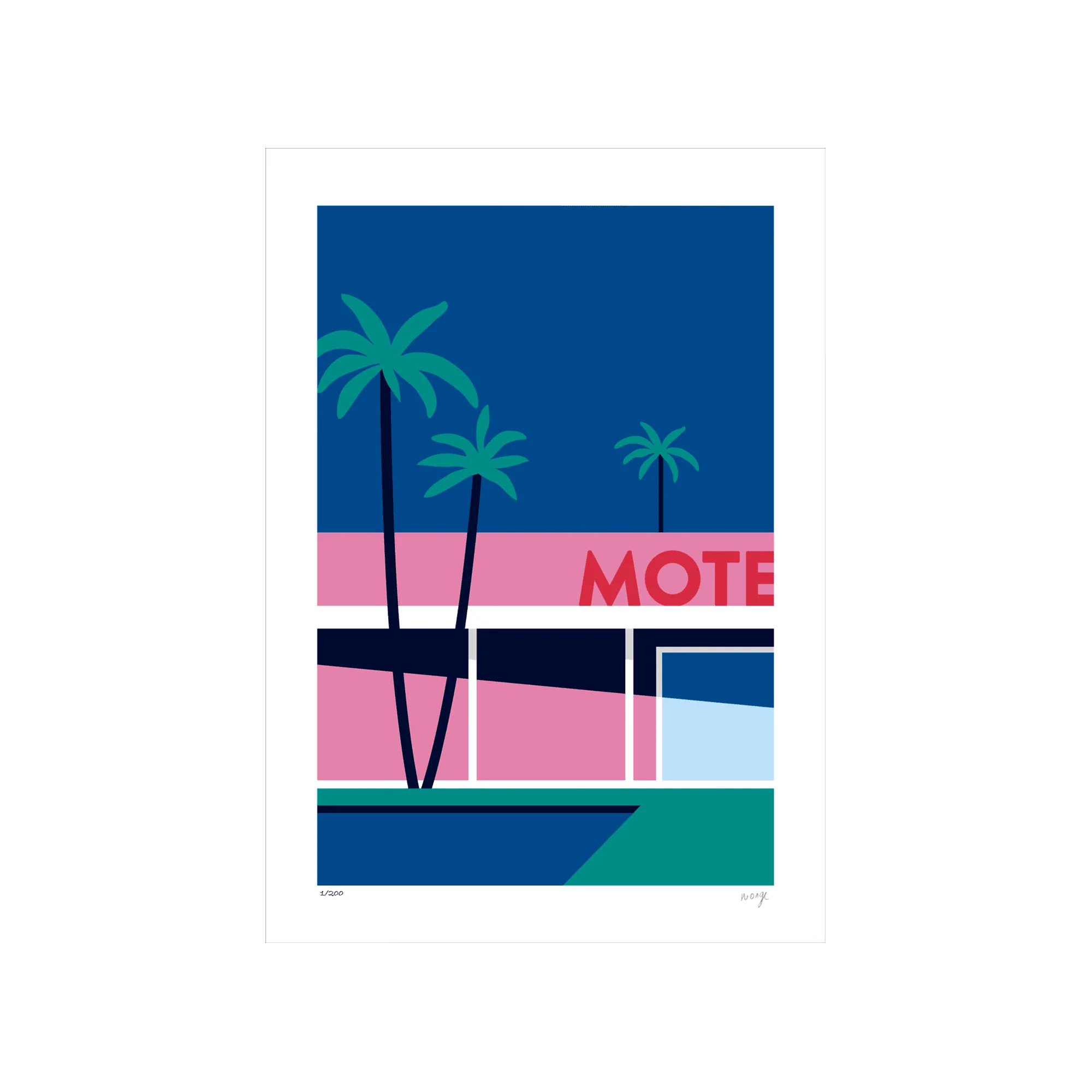 Sergeant Paper Affiche PALM SPRING HOTEL A3 30 x 42 cm