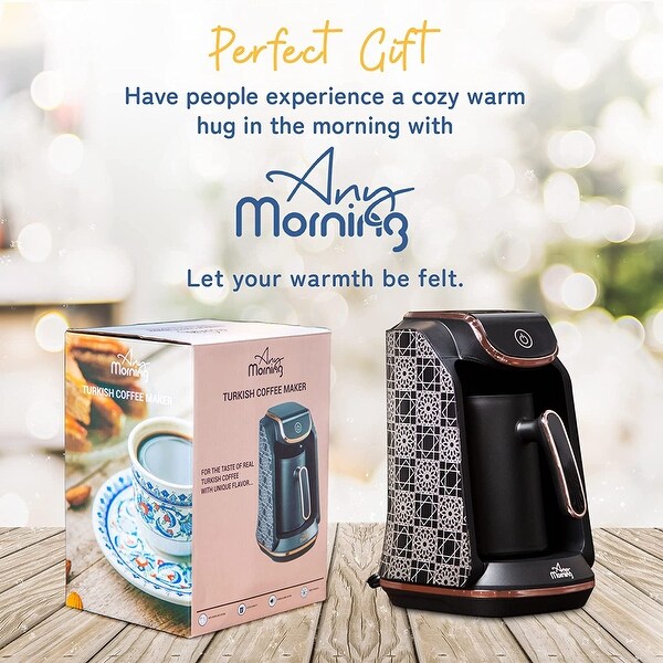 Turkish Coffee Maker | Automatic Turkish/Greek Coffee Machine | 1-4-Cup Turkish Coffee Pot