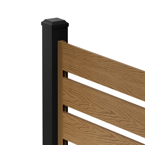 Ceownik do sztachety NORDECK Hageline Złoty Dąb 32 x 40 x 2000 mm