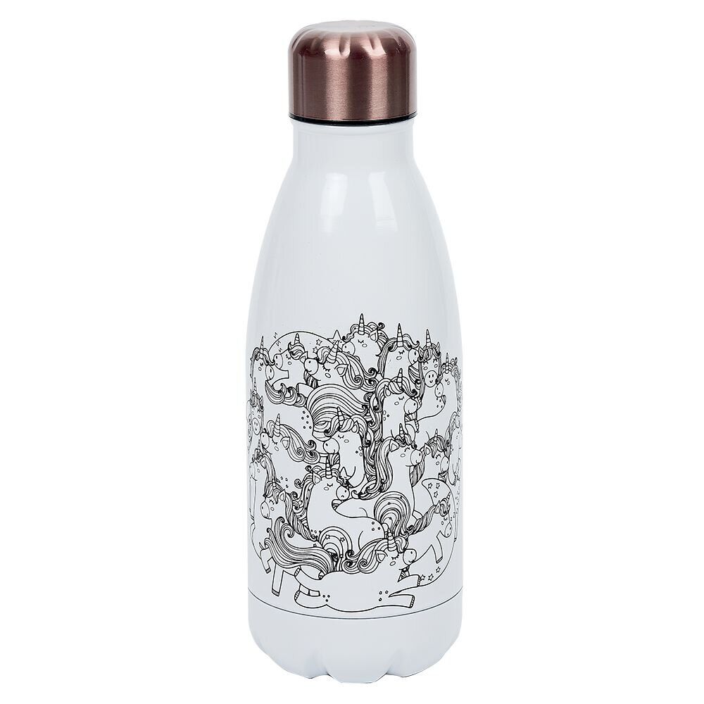 Kit gourde isotherme 350mL à colorier avec 6 marqueurs