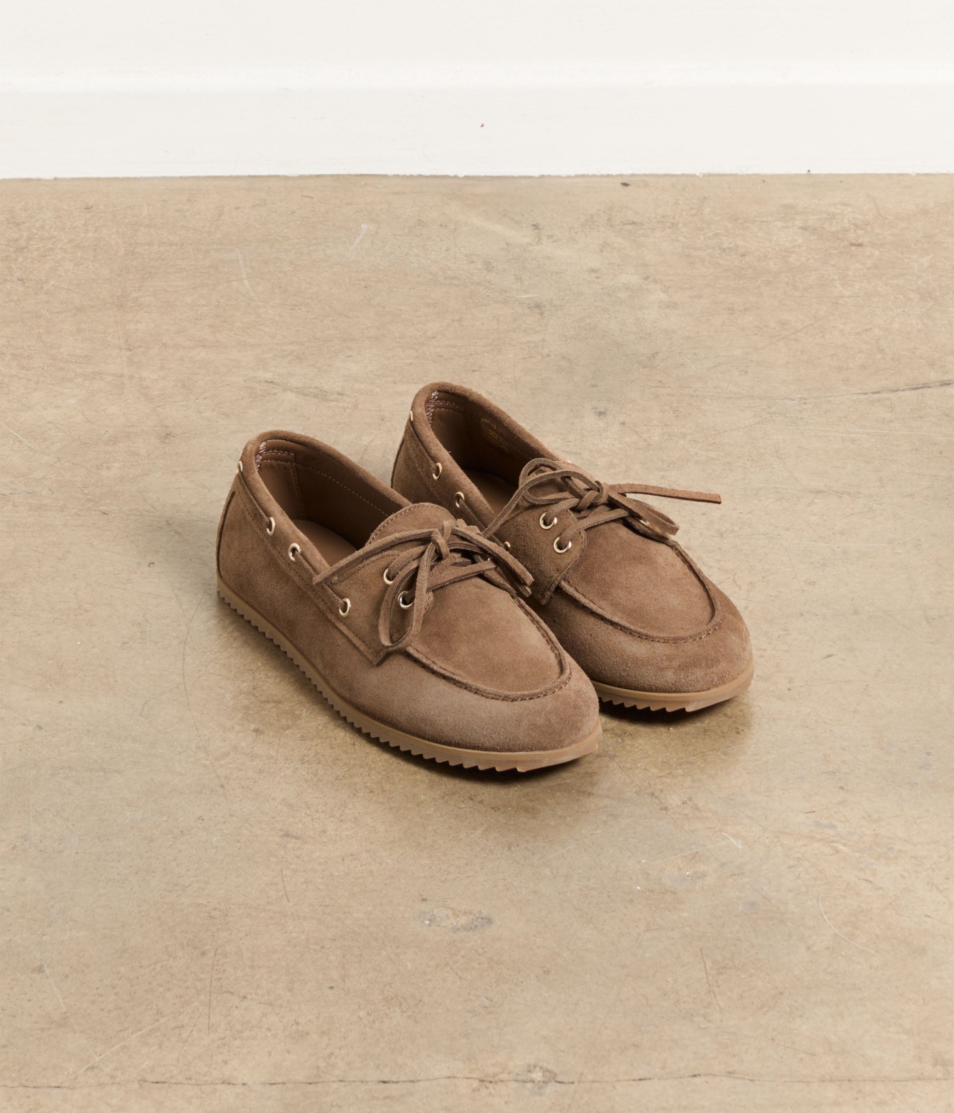 Chaussures bateau taupe Barnabé
