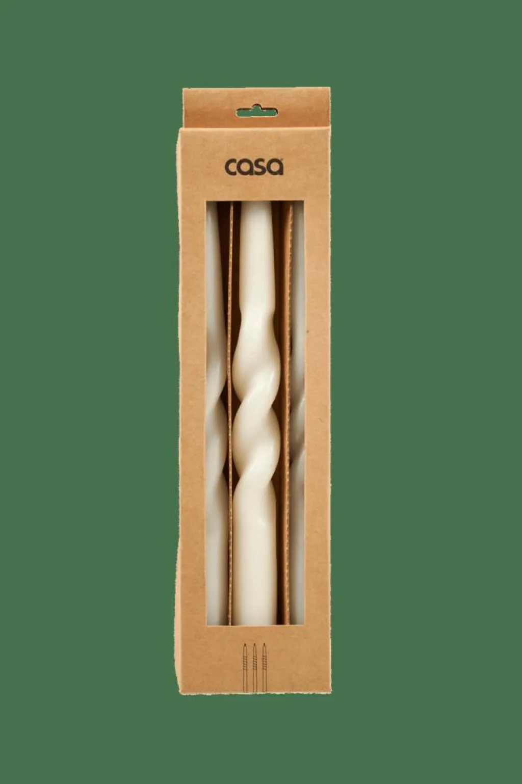 Bougies^CASA SPIRAL Crème
