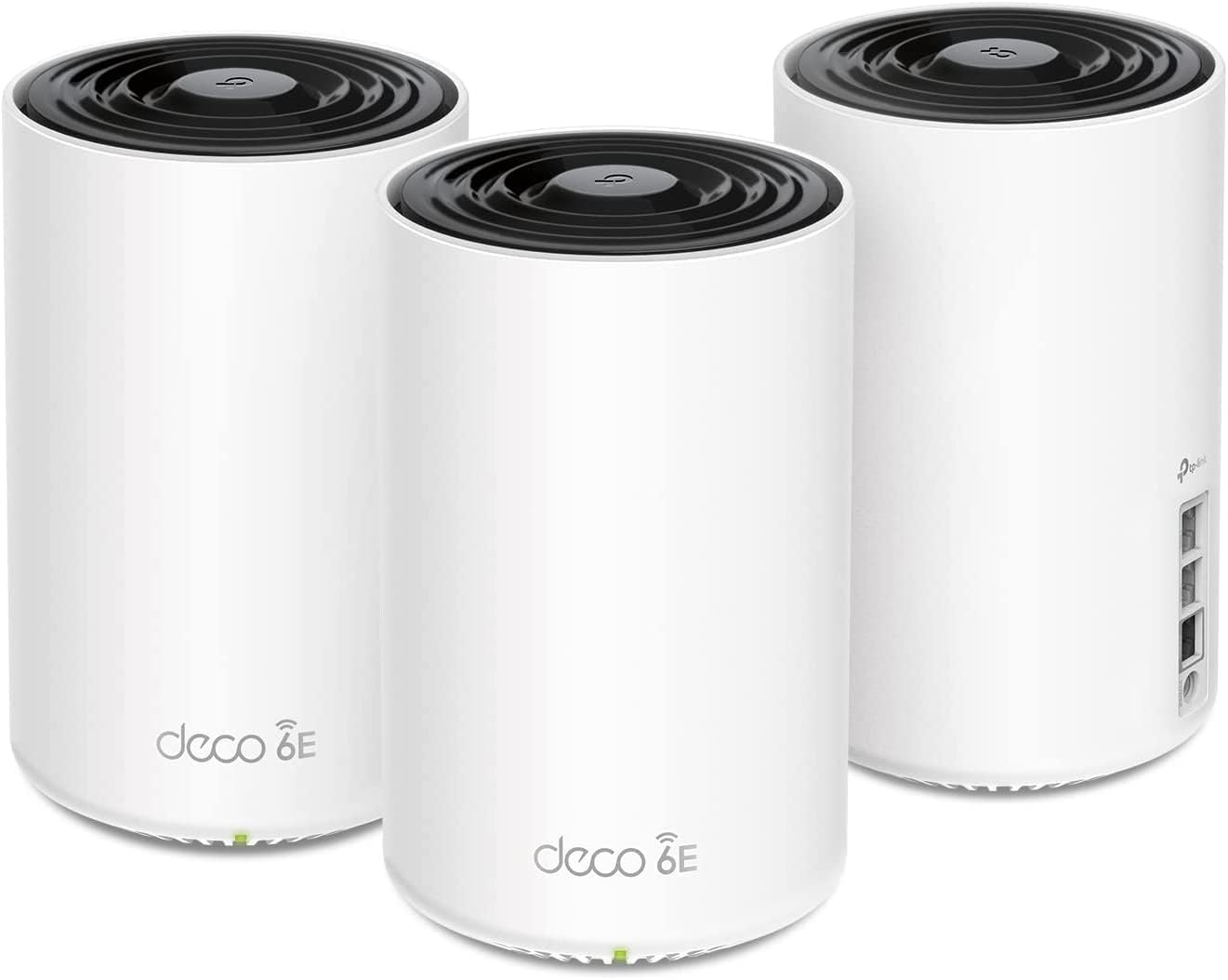 TP-Link Deco XE75 Pro AXE5400 Tri-Band WiFi 6E Mesh System - 2.5G WAN/LAN Port  Covers up to 7200 Sq.Ft  Replaces WiFi Router and Extender  AI-Driven Mesh  6GHz Band  3-Pack