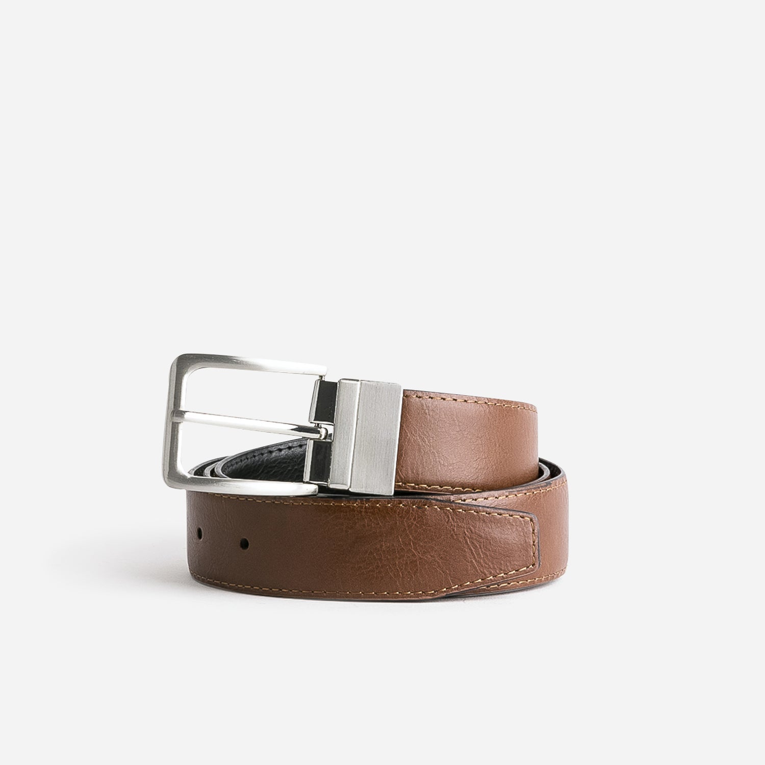 Ceinture homme réversible cognac et noire