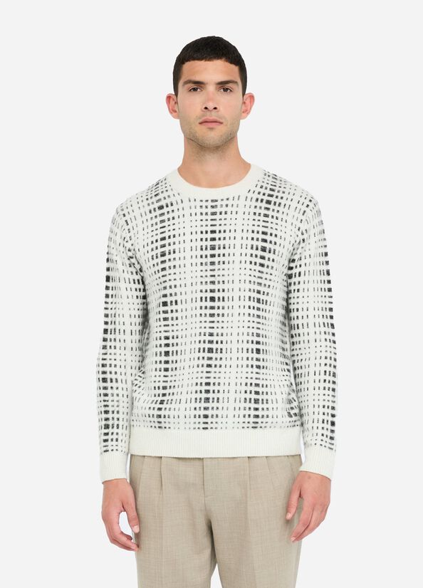 Maglia in lana check