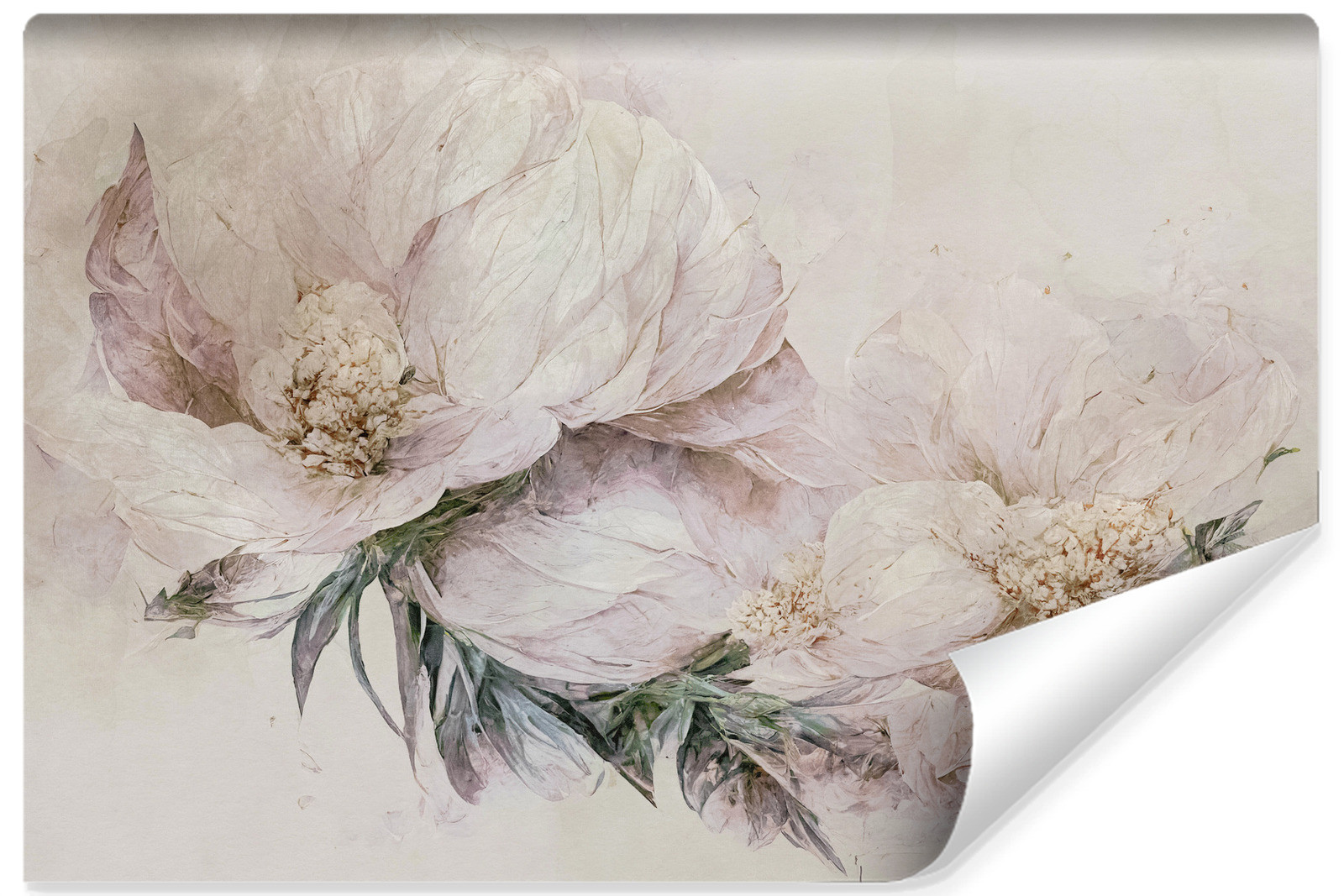 Fototapeta KWIATY Natura Styl Vintage Abstrakcja 90x60cm