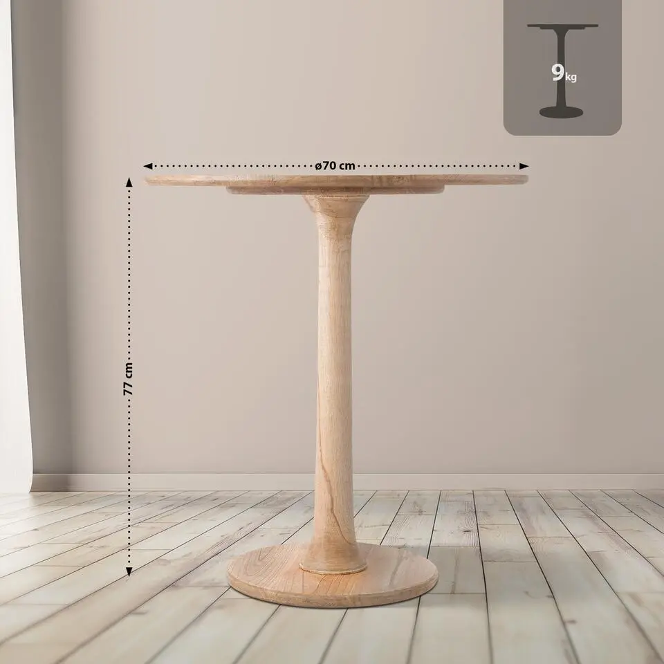 CLP Bijzettafel Morristown Hout - natura