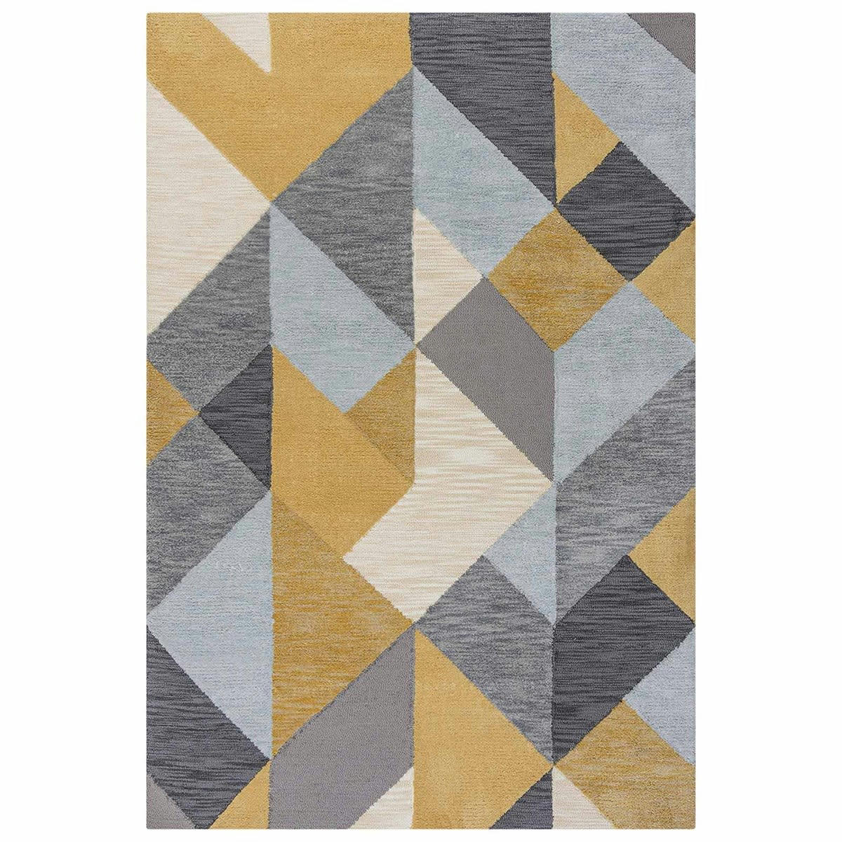 ICON - Tapis de salon en Polyester Jaune 160x230 cm