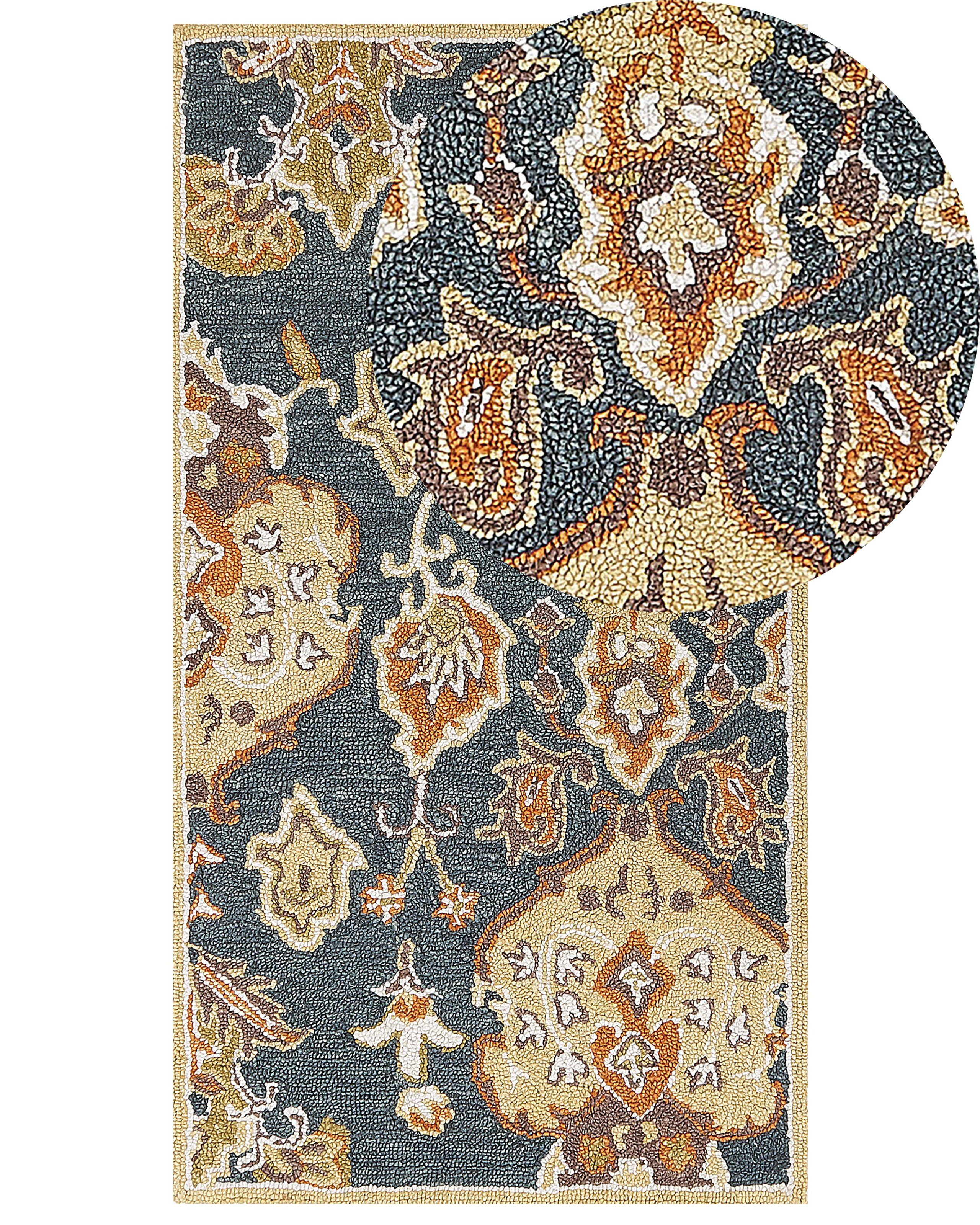 Wełaniany dywan orientalny perski 80x150 cm