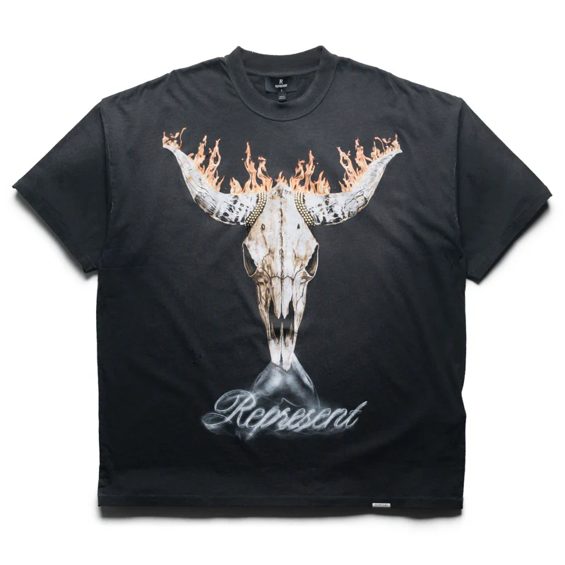 Represent British Cowboys Tee - Stained Black