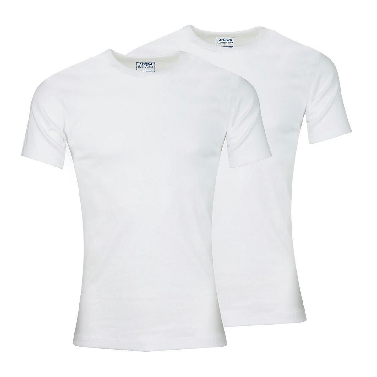 Lot de 2 T-shirts col rond en coton