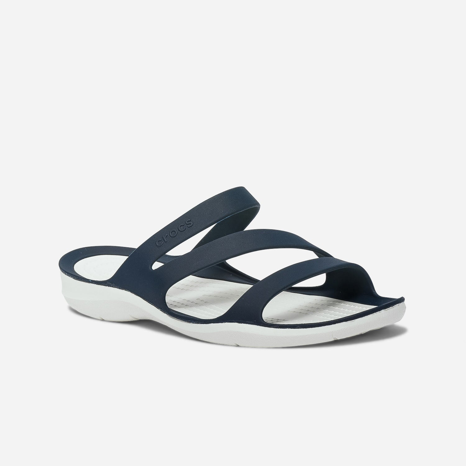 Mule CROCS bleu marine et blanche