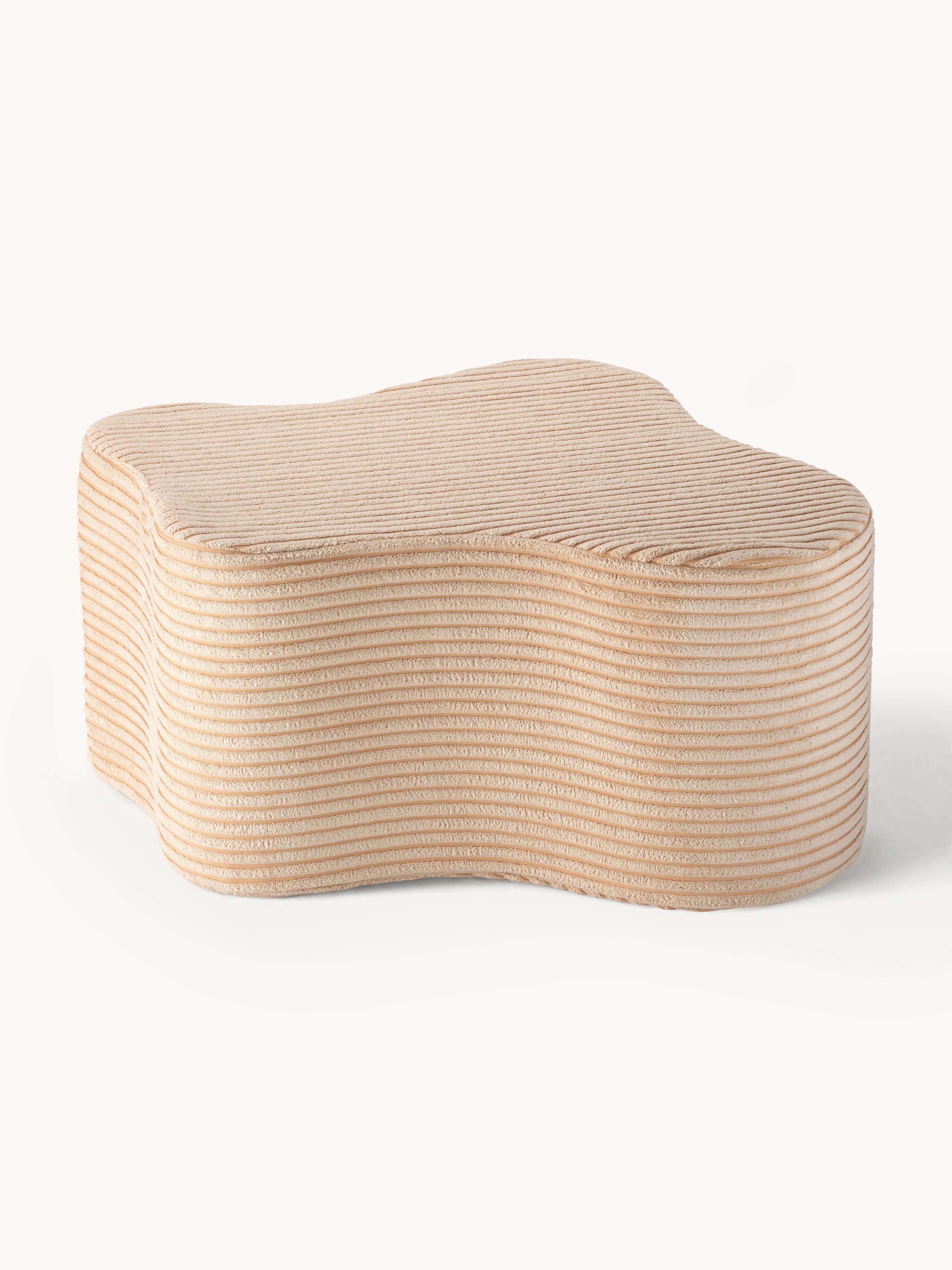 Kinder-Pouf Cloud aus Cord, handgefertigt