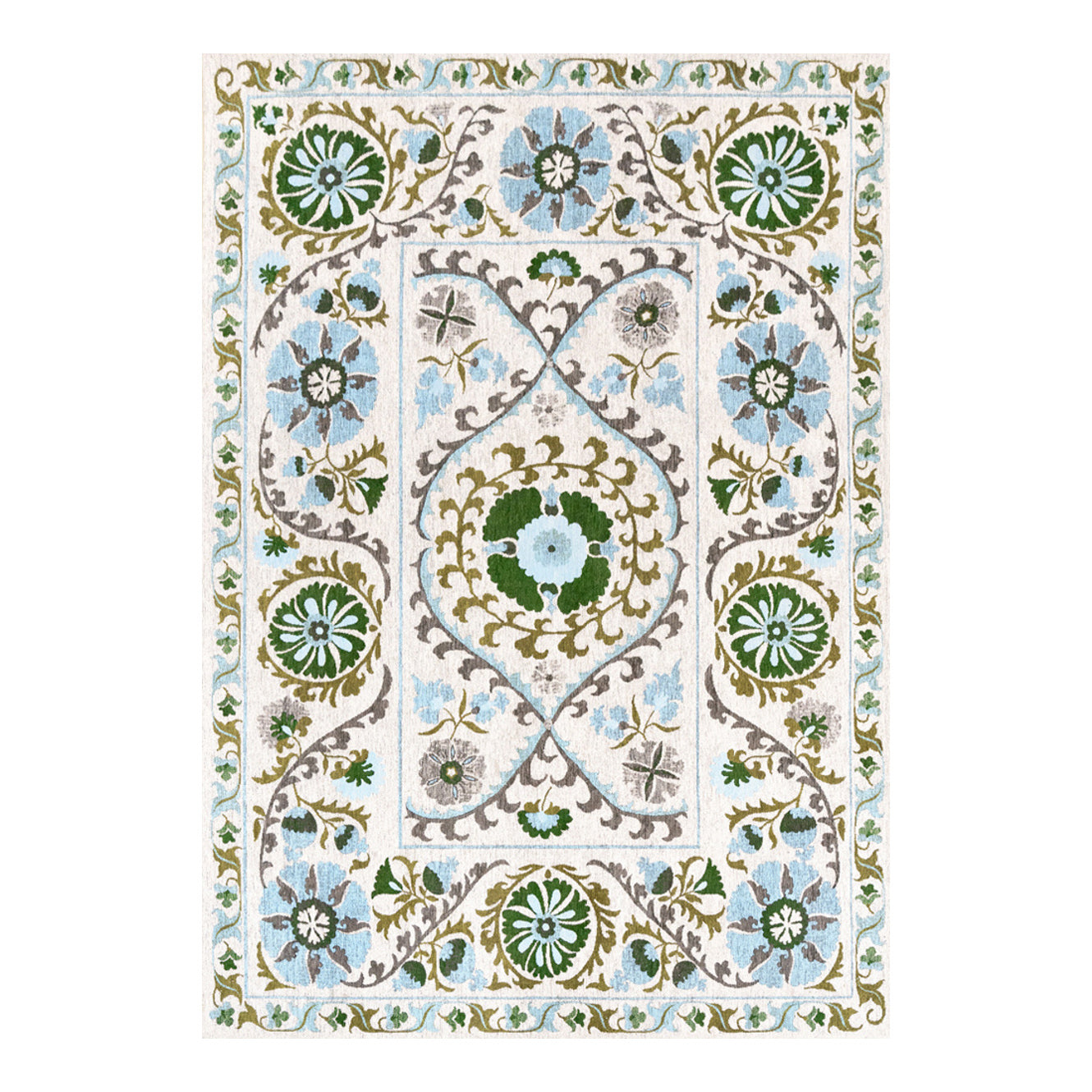 Louis De Poortere vloerkleed Slavia - wit - 140x200cm