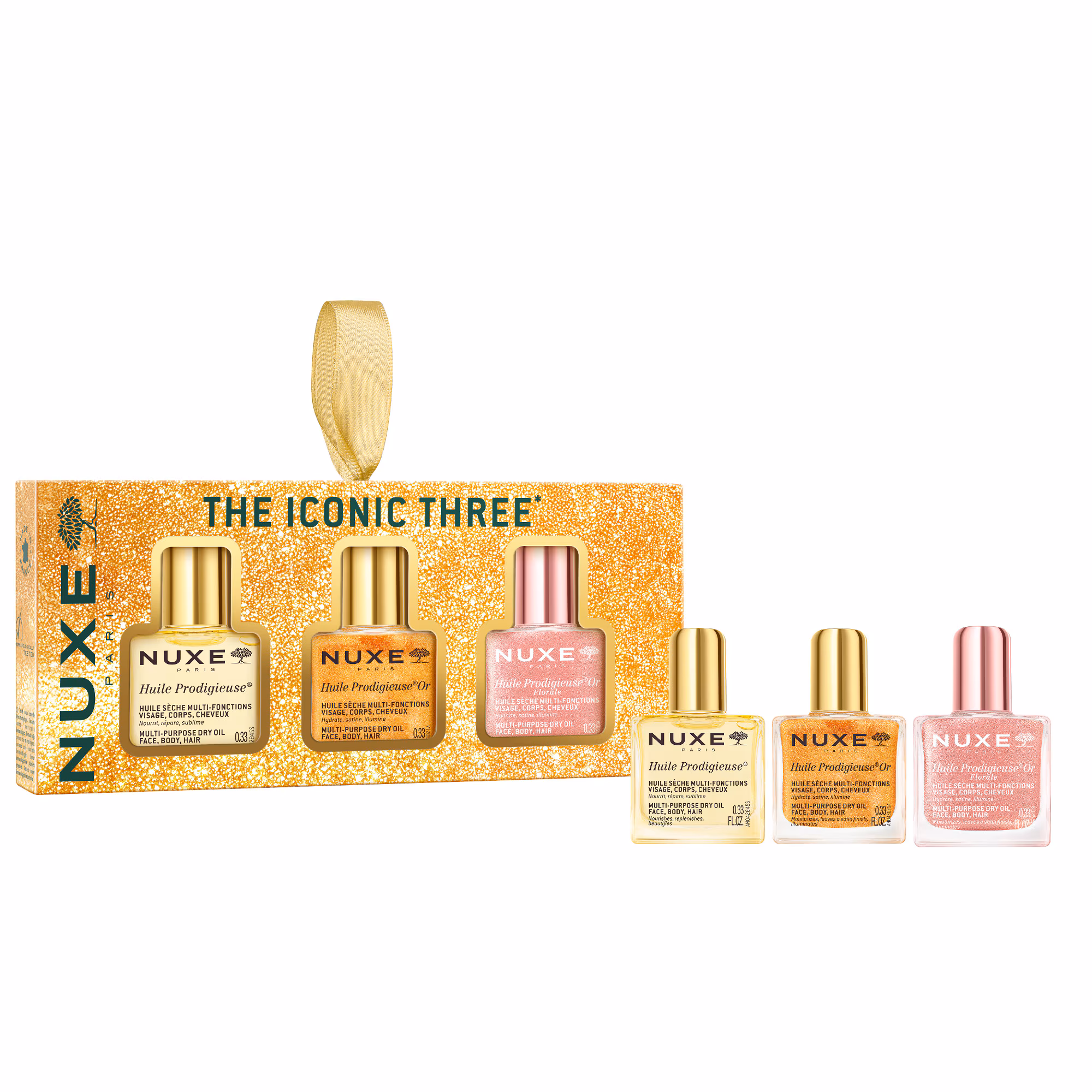 HUILE PRODIGIEUSECoffret noël - les trois iconiques