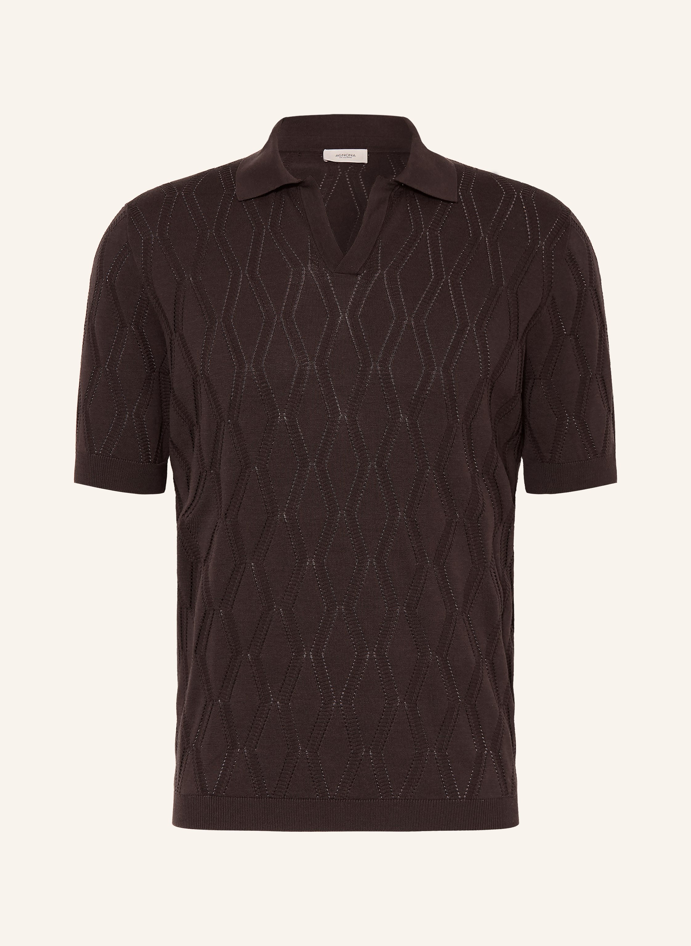 AGNONA Strick-Poloshirt mit Seide