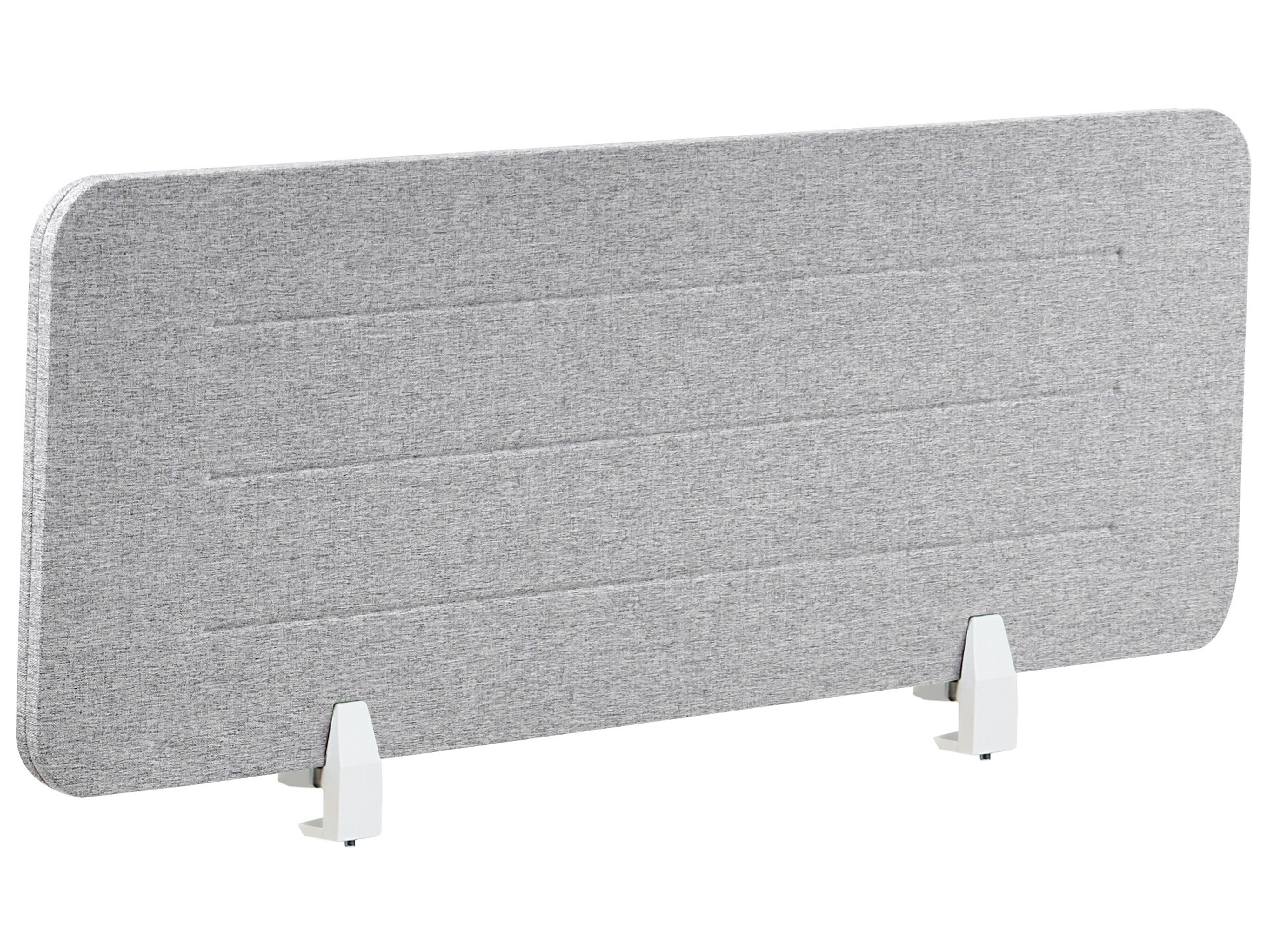Desk Screen ZIGGY 120 x 40 cm Light Grey