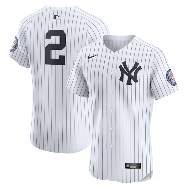 Derek Jeter New York Yankees Nike Home Elite Jersey - White
