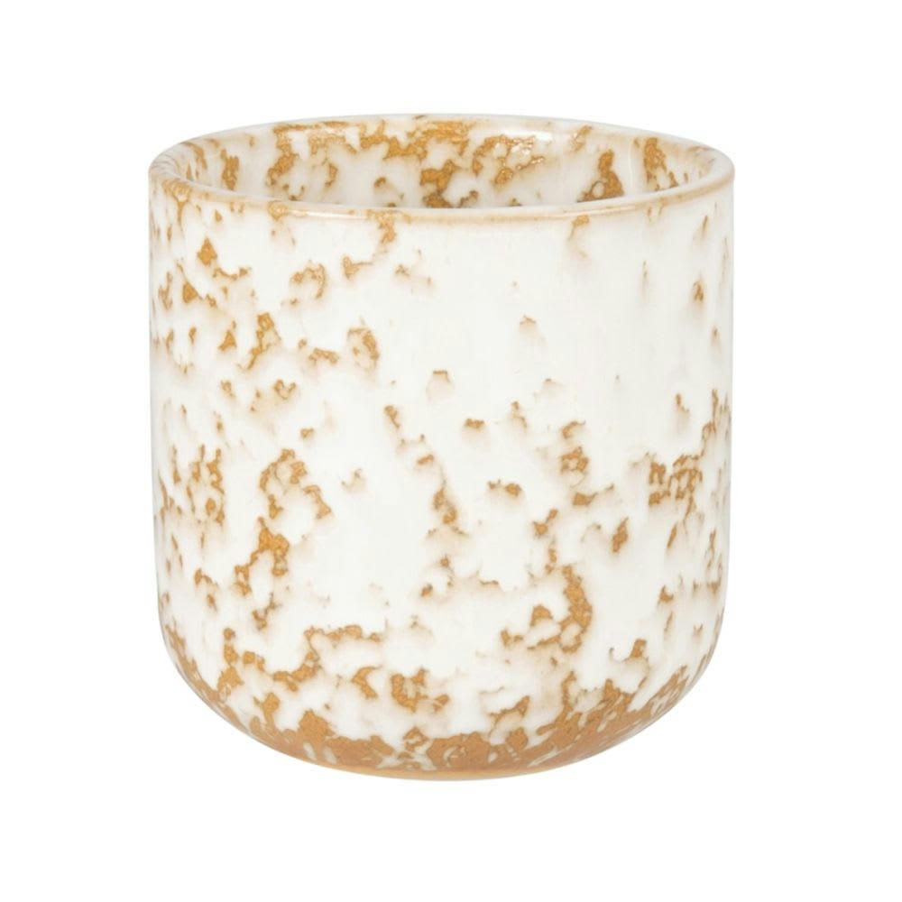 SANDY - Bougie parfumée en céramique blanche et caramel 270g