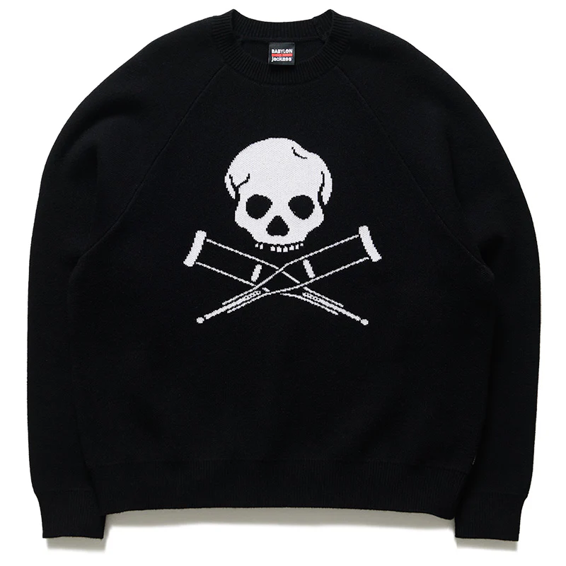 Babylon x Jackass Logo Sweater - Jet Black
