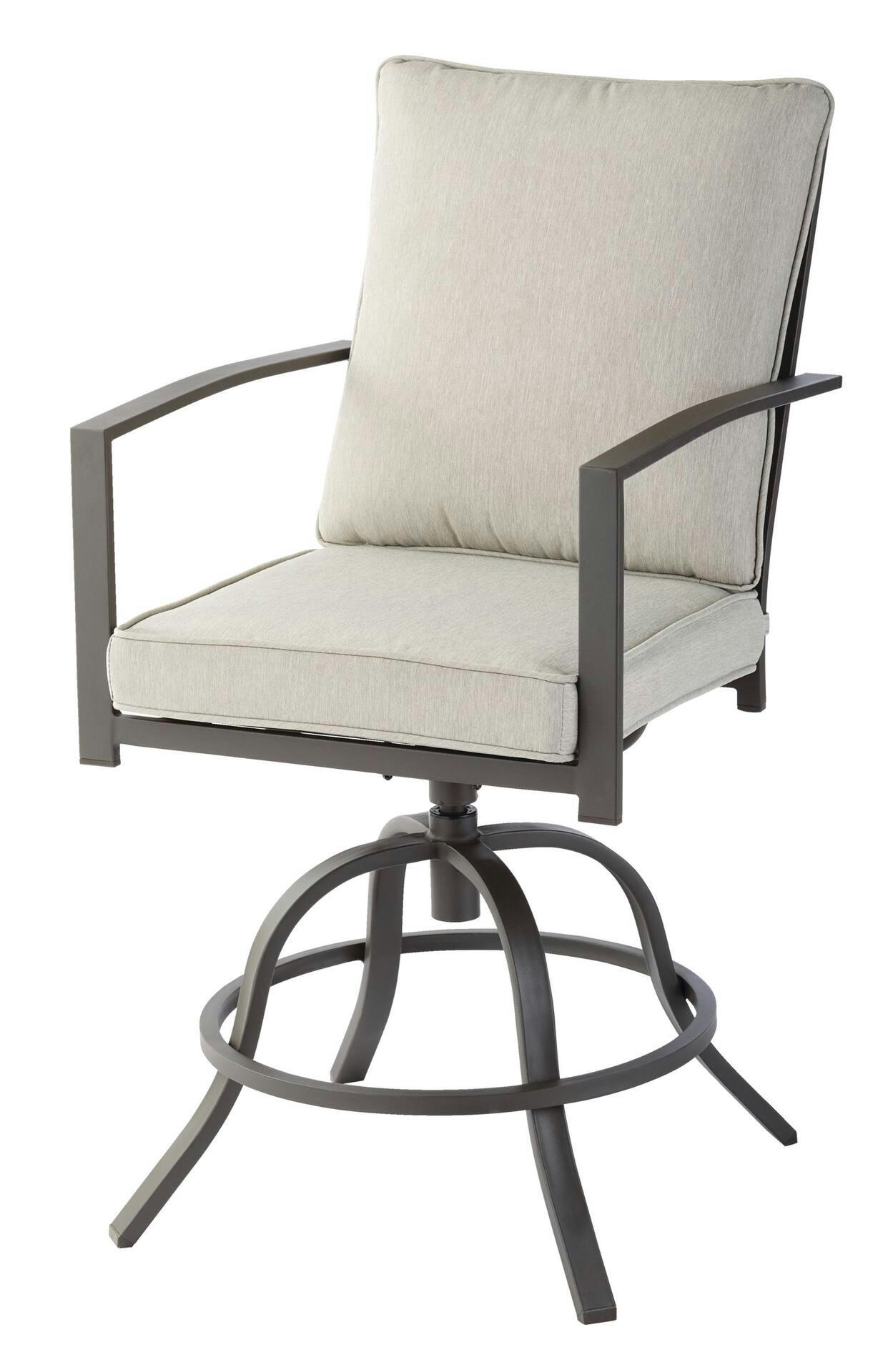 CANVAS Fairview Outdoor/Patio/Balcony Swivel Chair Set, Beige, 2-pc