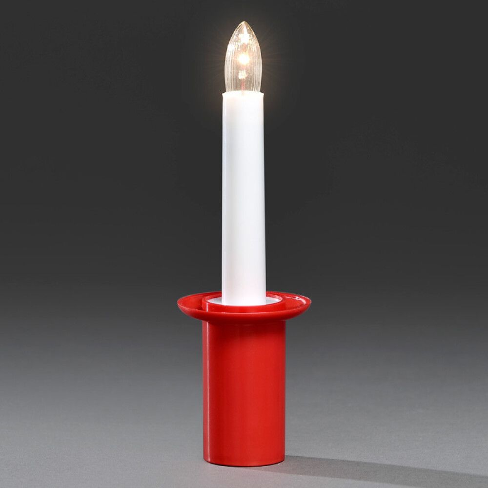 LUCIALYS KONSTSMIDE BATTERIDREVET 16CM RØD