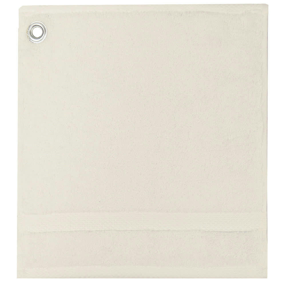 - Carre avec oeillet  pur coton ivoire 30x30