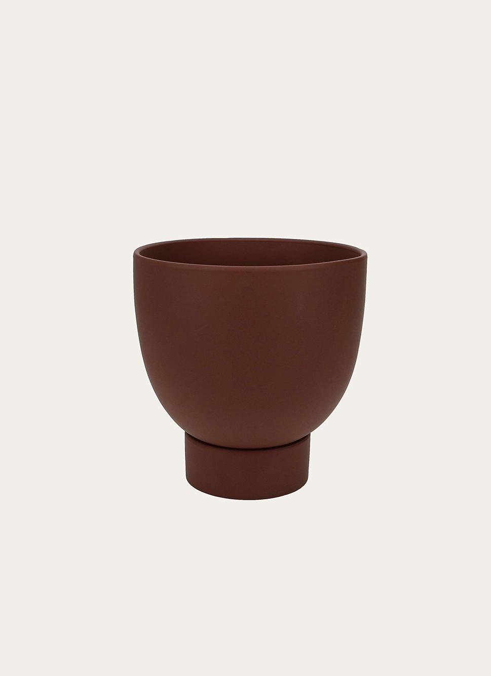 POT MATT EN TERRE CUITE MARRON