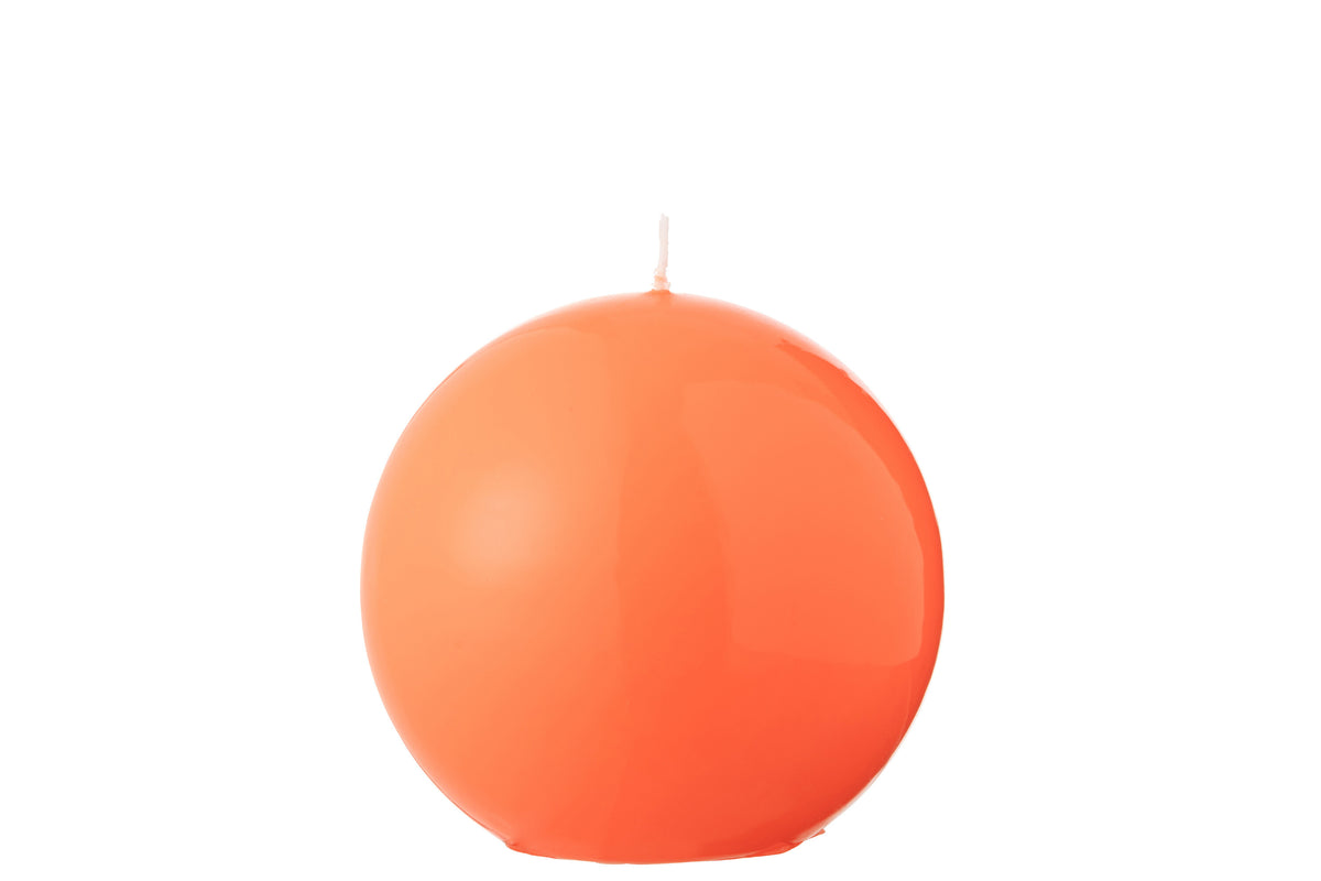 J-Line kaars Bol - fluo rood - 30U