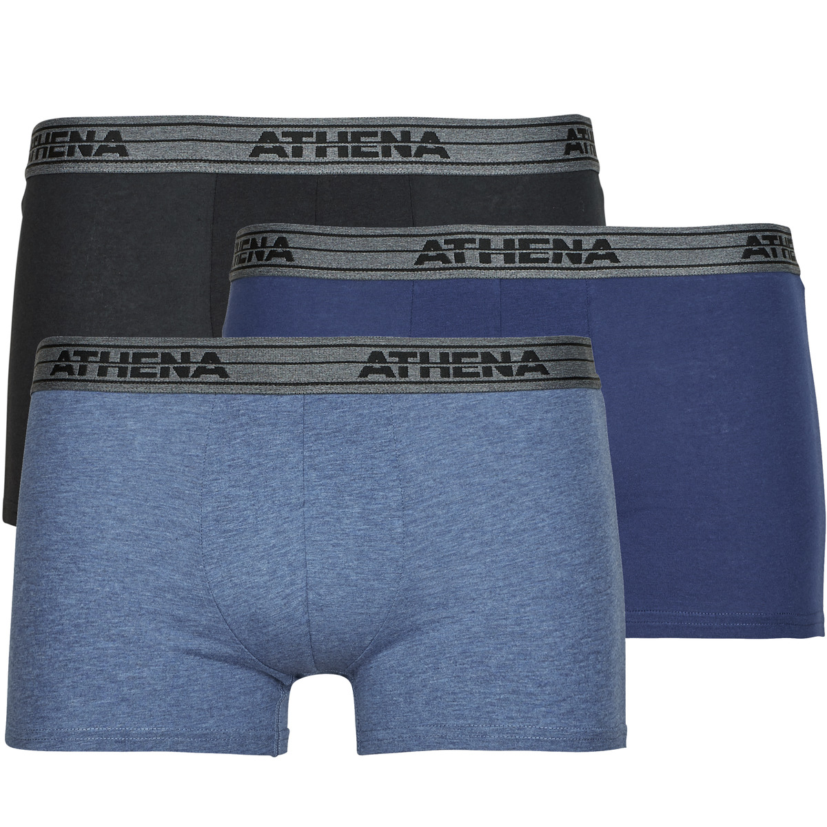Athena - BASIC COTON Pack de 4 - Blue / Black