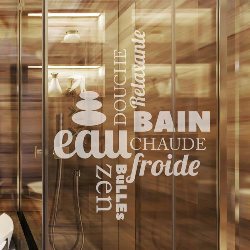 - Film Occultant douche zen pour Vitre/Douche 65x55cm