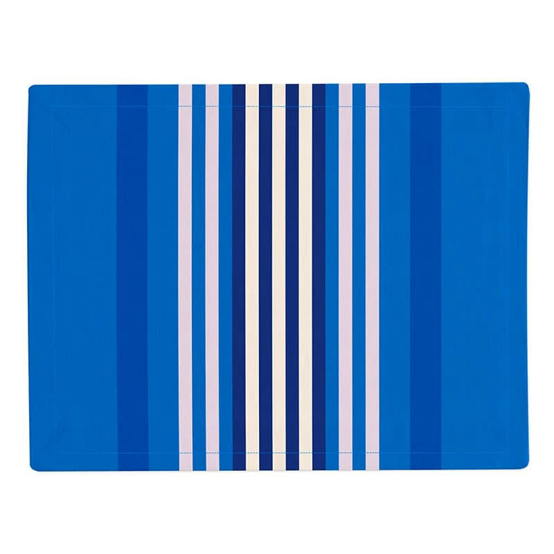 AINHOA - Set de table Coton bleu 41x52