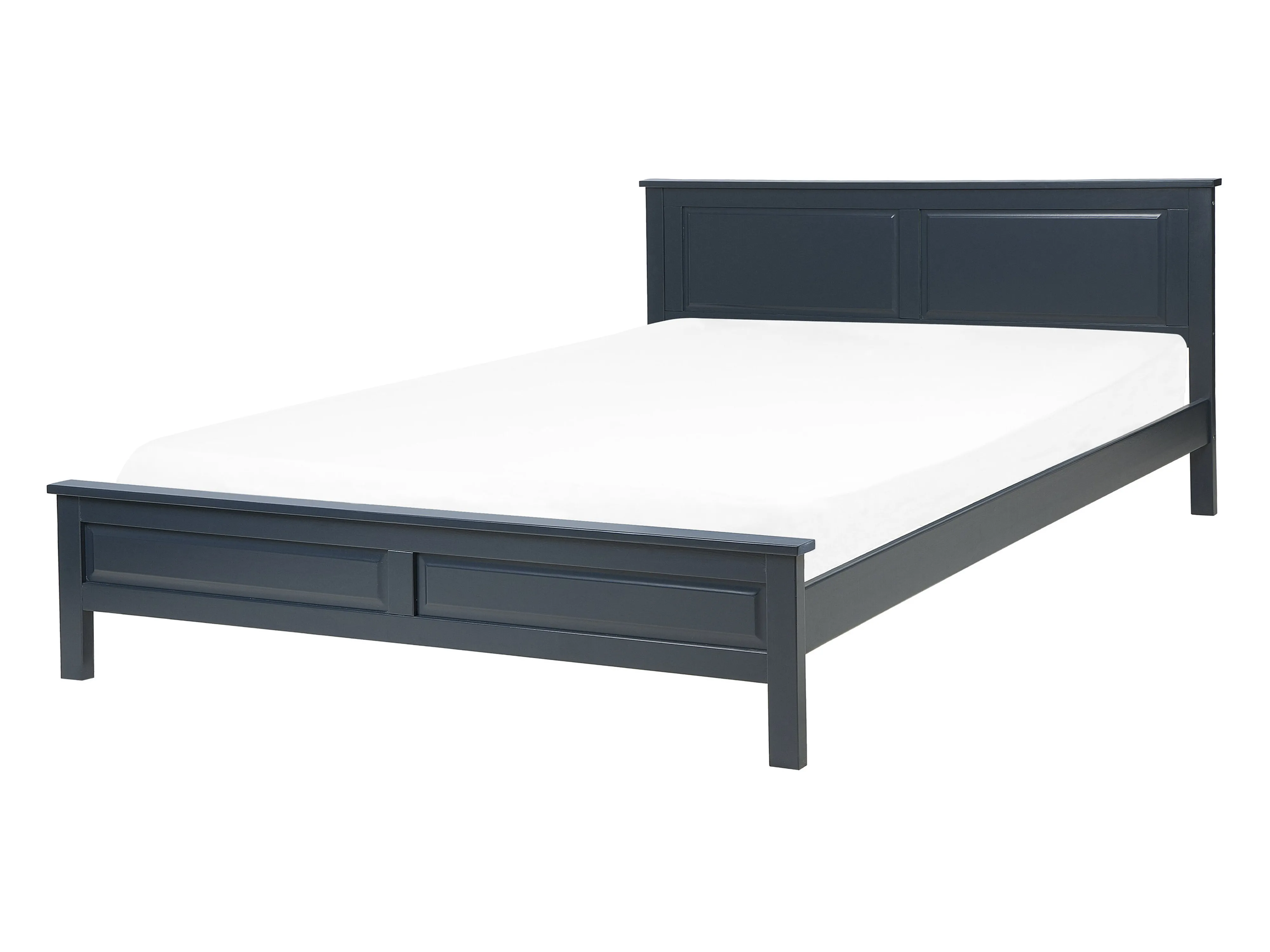 Bed Pine Wood OLIVET 140 x 200 cm (EU Double) Dark Blue