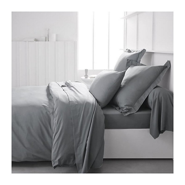 Drap housse TODAY Essential - 160 x 200 25 cm - 1 personne - 100% Coton jersey - Acier