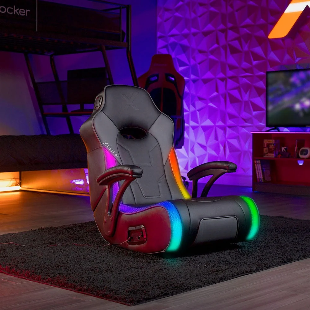 X Rocker G-Force Audio Floor Rocker Gaming Chair with Subwoofer