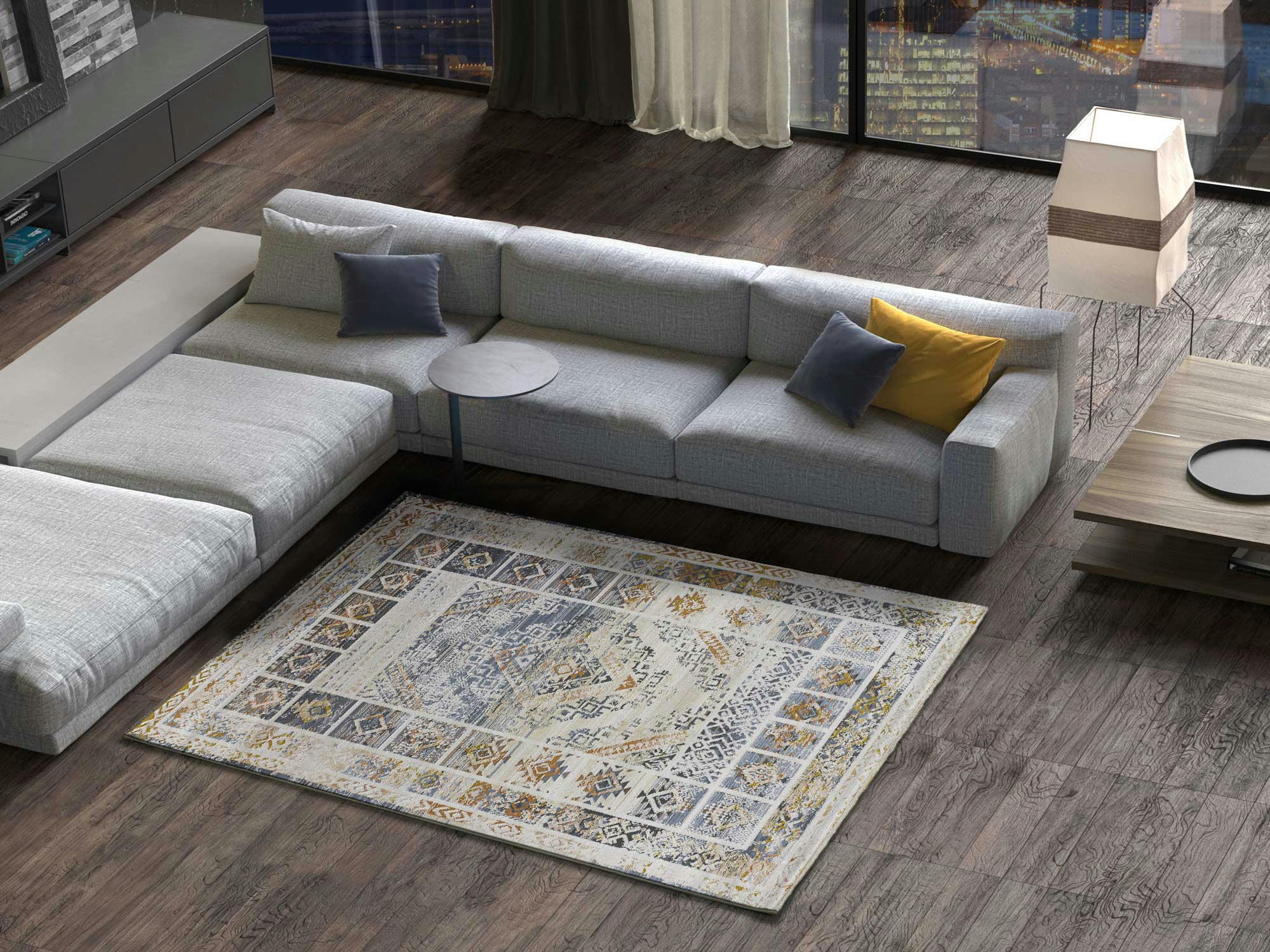 KILIS - Tapis de style vintage multicolore, 077X150 cm