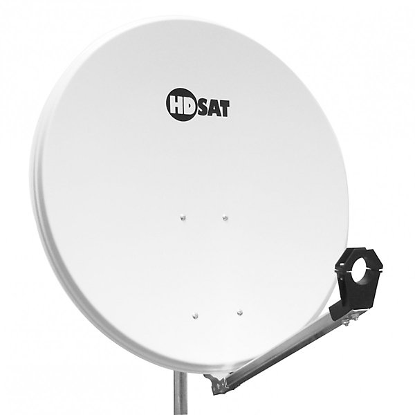 PackParabole satellite acier 80cm   LNB Quad Universel 0,1dB HDSAT
