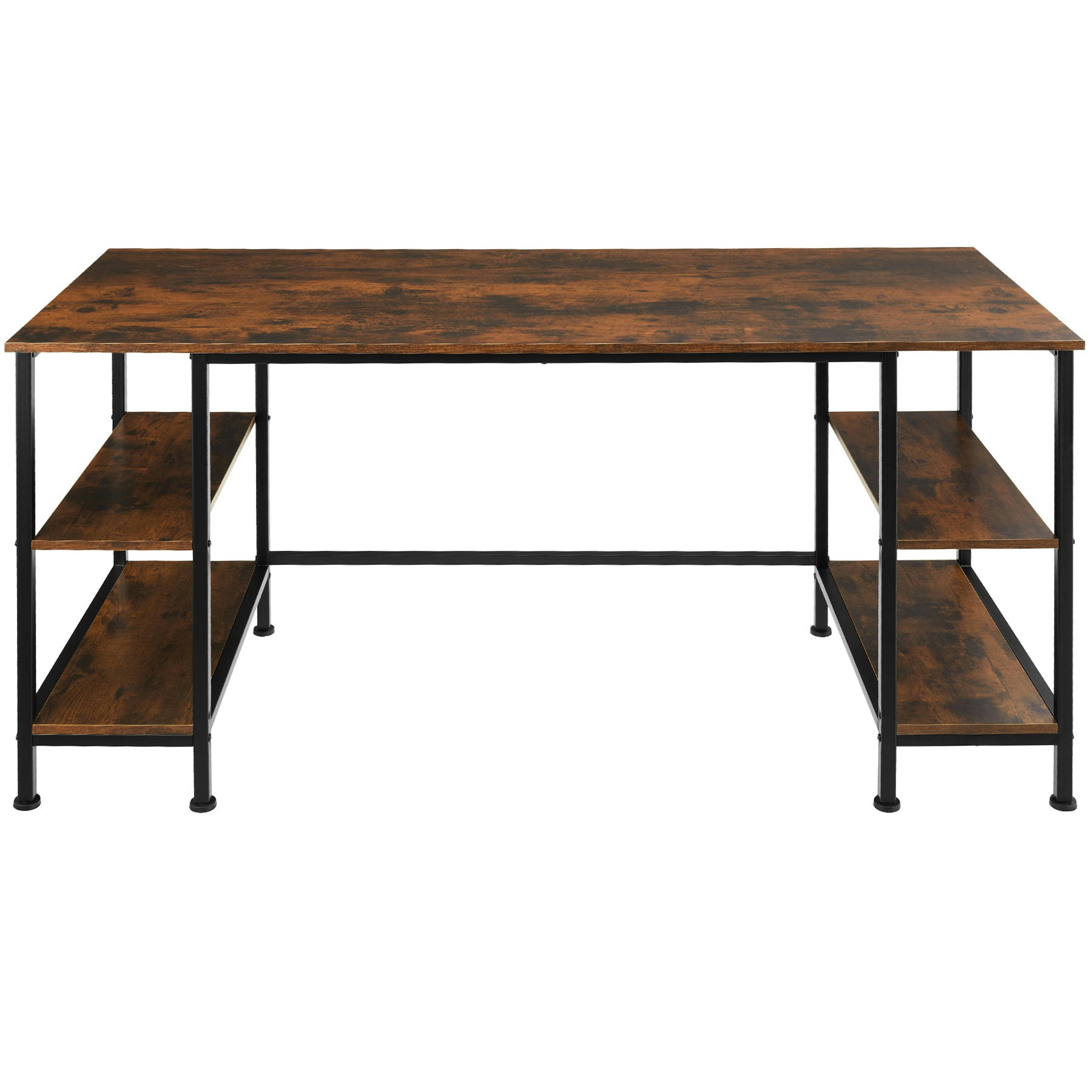 - Bureau Style industriel Bois foncé industriel, rustique