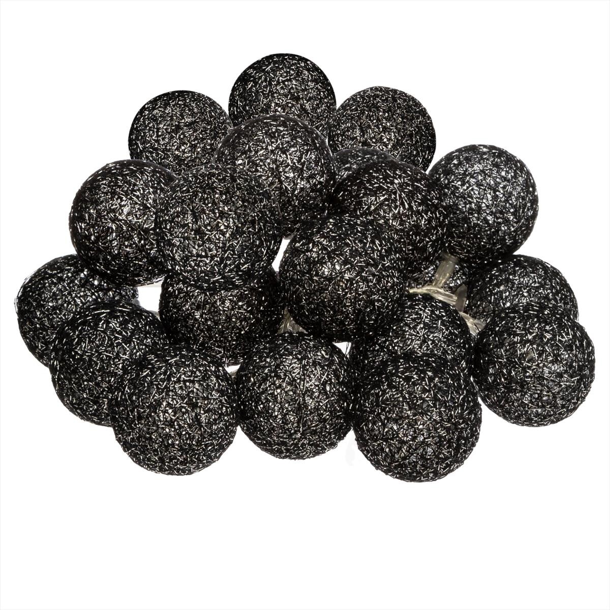 LED garland mains Black, L.435 cm