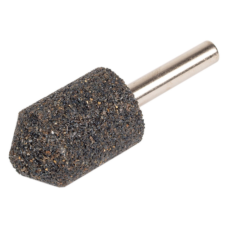 Meule abrasive cylindrique-tronconique en oxyde d'aluminium WOLFCRAFT
