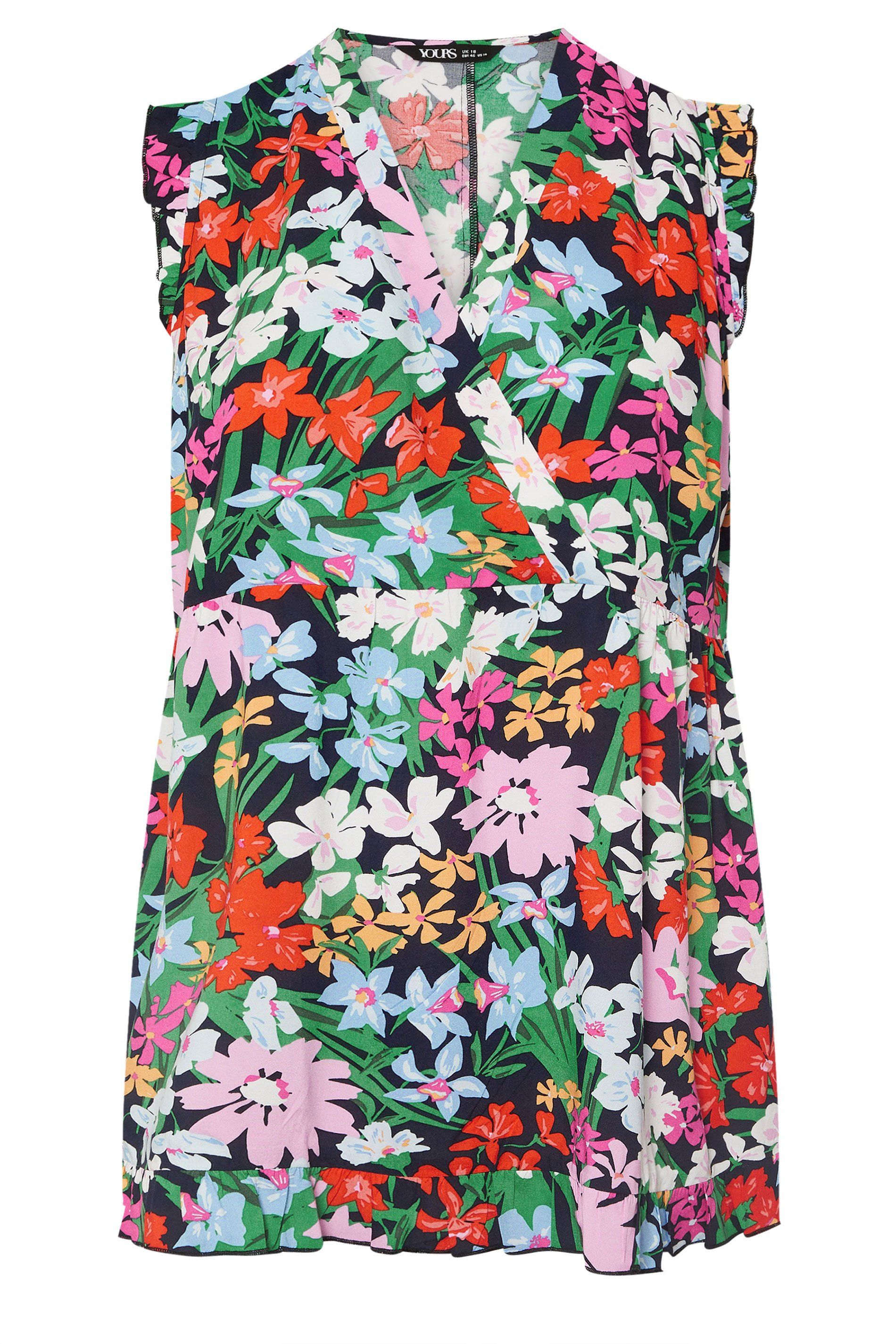 Yours Floral Frill Hem Top