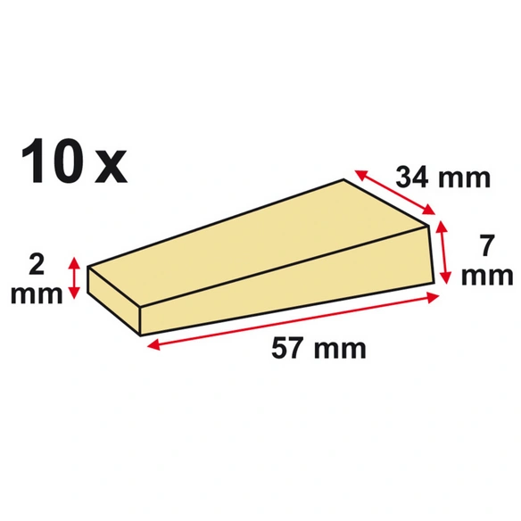 Montagekeile, 50 Stück, Holz