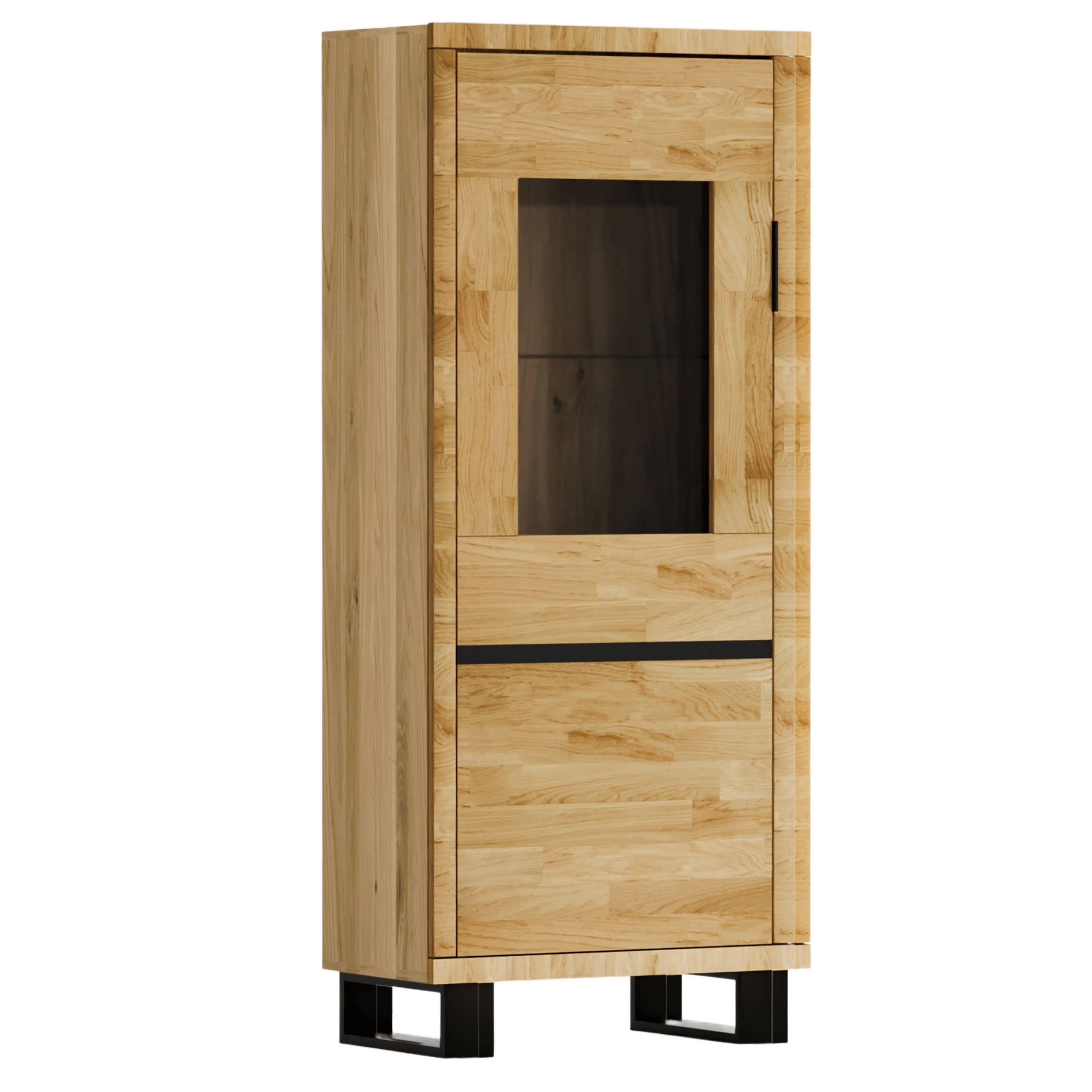 Mniejsza witryna dębowa Mono LOFT 04