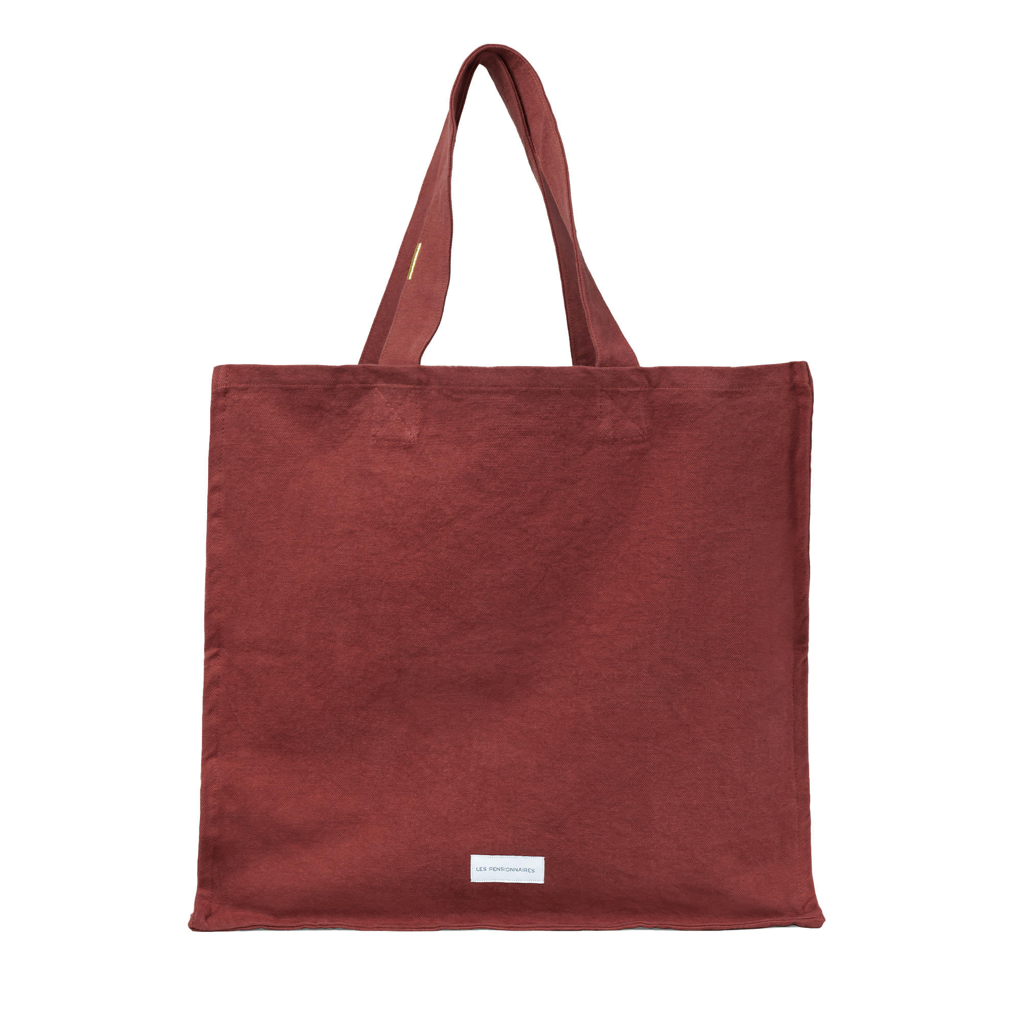 - Grand cabas en toile de coton bio rouille