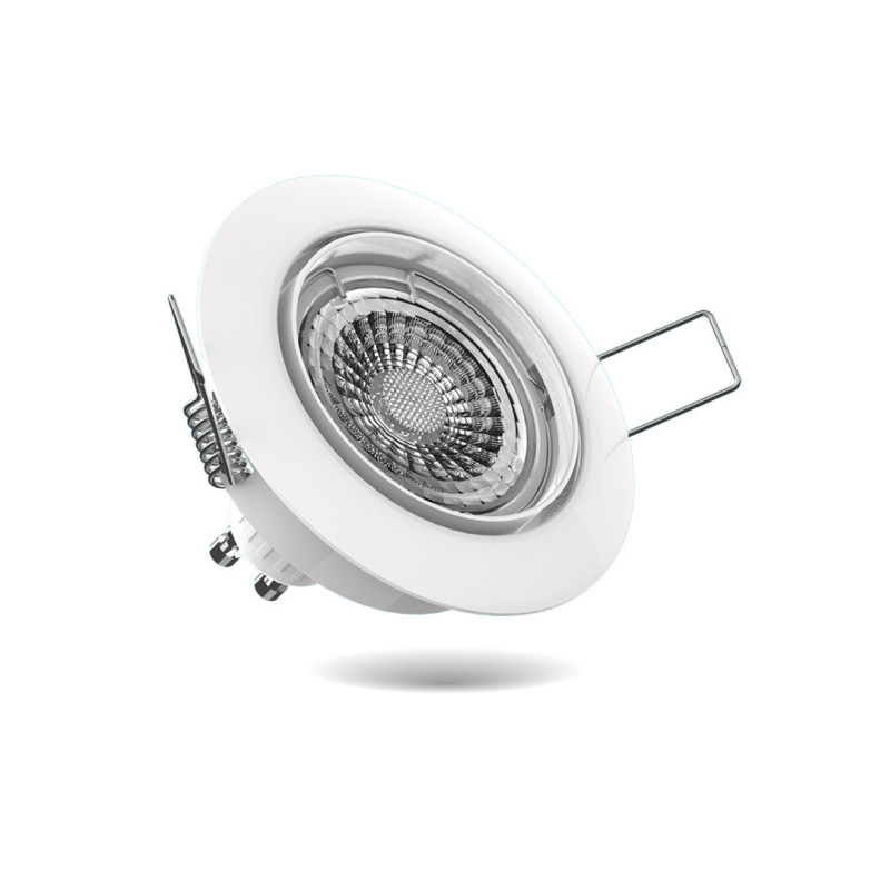 Spot encastrable LED blanc GU10 blanc neutre IP20 345 lm 5 W 5 pièces XANLITE