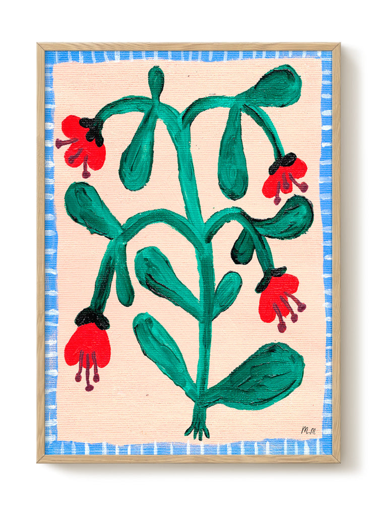 Madelen - Red wild flowers - PSTR studio Kunst Poster