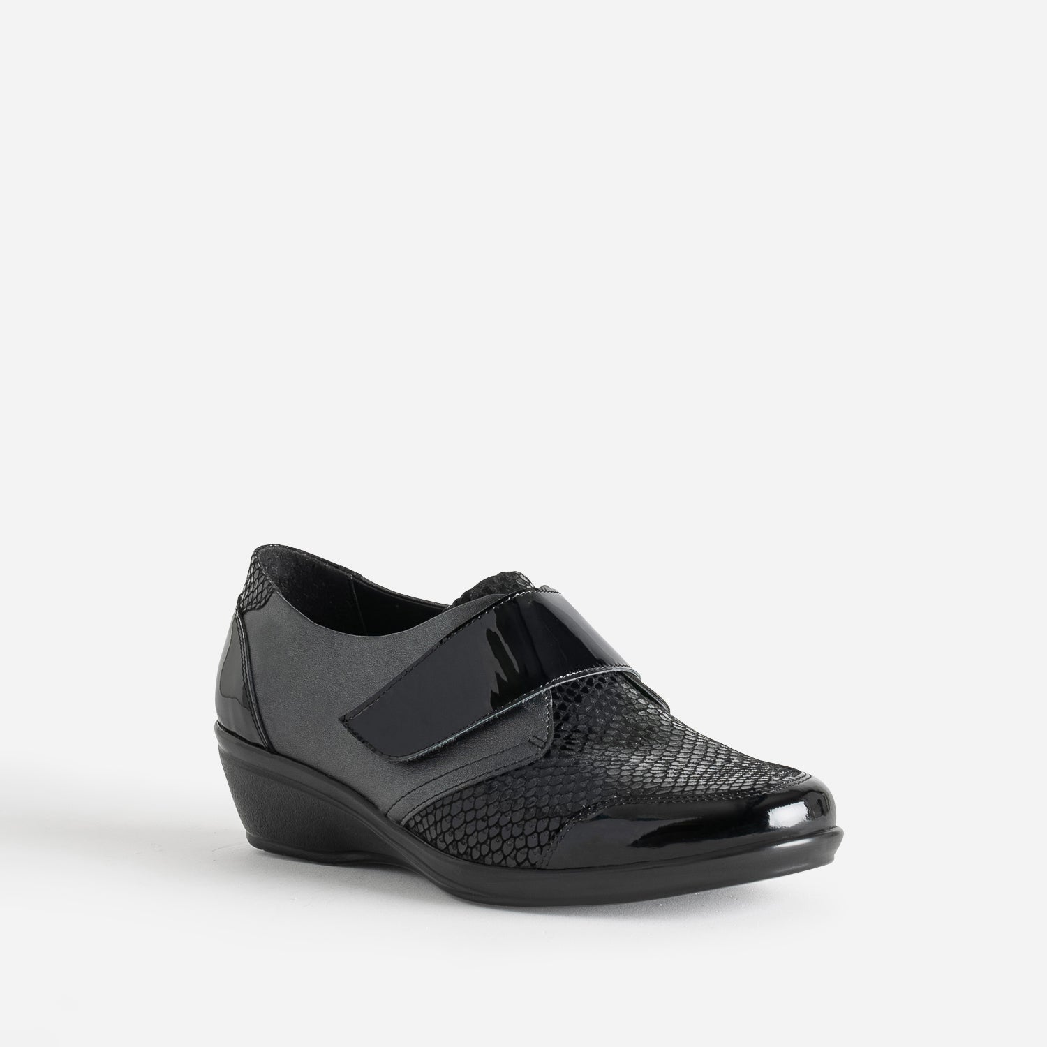 Derby FRANCE ARNO gun et noir en cuir